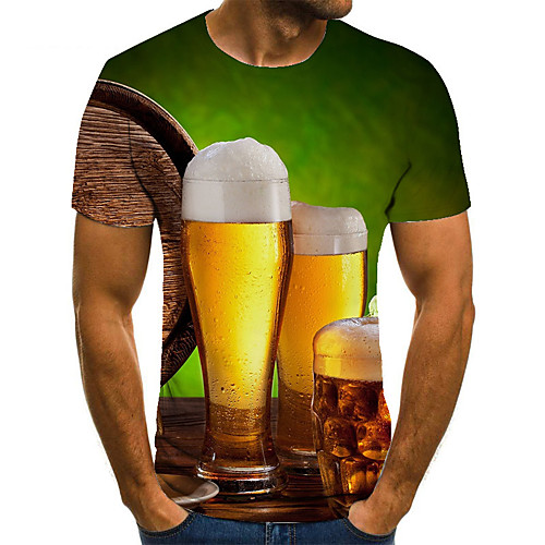 Men's Unisex Tee T shirt 3D Print Graphic Prints Wine Glass Plus Size Print Short Sleeve Casual Tops Basic Fashion Designer Big and Tall Green
Men's Unisex Tee T shirt 3D Print Graphic Prints Wine Glass Plus Size Print Short Sleeve Casual Tops Basic Fashion Designer Big and Tall Green
