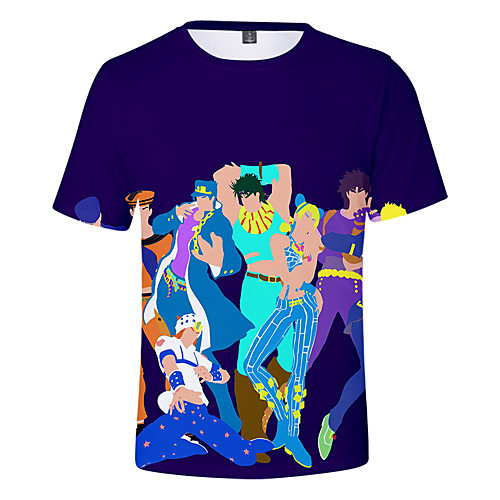 Inspired by JoJo's Bizarre Adventure JOJO Cosplay Costume T-shirt Polyester / Cotton Blend Graphic Printing T-shirt For Women's / Men's
Inspired by JoJo's Bizarre Adventure JOJO Cosplay Costume T-shirt Polyester / Cotton Blend Graphic Printing T-shirt For Women's / Men's