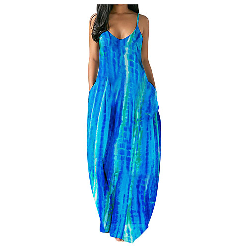 Women's Strap Dress Maxi long Dress Blue Purple Black Sleeveless Pattern Summer Casual / Daily 2021 S M L XL 2XL
Women's Strap Dress Maxi long Dress Blue Purple Black Sleeveless Pattern Summer Casual / Daily 2021 S M L XL 2XL