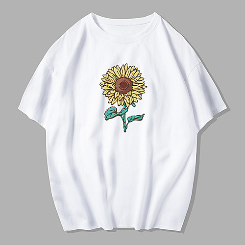 Men's Unisex Tee T shirt Hot Stamping Graphic Prints Sunflower Plus Size Print Short Sleeve Street Tops 100% Cotton Basic Designer Big and Tall White Black Blue
Men's Unisex Tee T shirt Hot Stamping Graphic Prints Sunflower Plus Size Print Short Sleeve Street Tops 100% Cotton Basic Designer Big and Tall White Black Blue