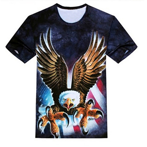 Men's Unisex Tee T shirt 3D Print Graphic Prints Eagle Plus Size Print Short Sleeve Casual Tops Cotton Basic Designer Big and Tall Blue
Men's Unisex Tee T shirt 3D Print Graphic Prints Eagle Plus Size Print Short Sleeve Casual Tops Cotton Basic Designer Big and Tall Blue
