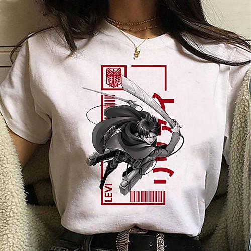 Inspired by Attack on Titan Cosplay Anime Cartoon Polyester / Cotton Blend Print Harajuku Graphic Kawaii T-shirt For Women's / Men's
Inspired by Attack on Titan Cosplay Anime Cartoon Polyester / Cotton Blend Print Harajuku Graphic Kawaii T-shirt For Women's / Men's
