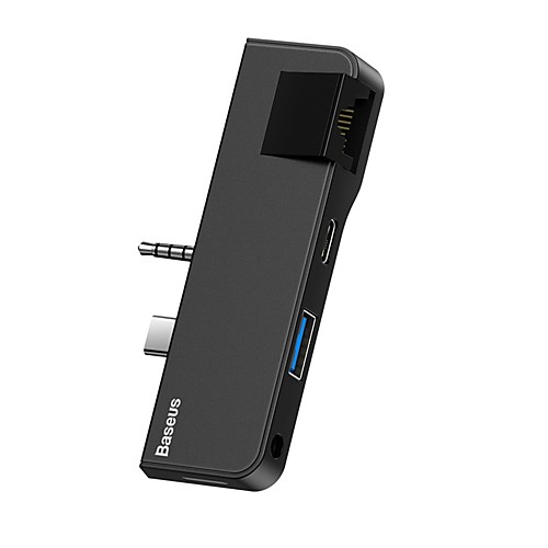BASEUS OTG CAHUB-FG01 USB 3.0 USB C to 3.5mm USB 3.0 USB 3.0 USB C RJ45 USB Hub 4 Ports For Windows, PC, Laptop
BASEUS OTG CAHUB-FG01 USB 3.0 USB C to 3.5mm USB 3.0 USB 3.0 USB C RJ45 USB Hub 4 Ports For Windows, PC, Laptop