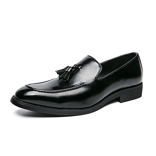 Men's Loafers & Slip-Ons Tassel Loafers Comfort Loafers Dress Loafers Casual Vintage Classic Daily Party & Evening Patent Leather Synthetics Non-slipping Height-increasing Wear Proof Red Black Color
Men's Loafers & Slip-Ons Tassel Loafers Comfort Loafers Dress Loafers Casual Vintage Classic Daily Party & Evening Patent Leather Synthetics Non-slipping Height-increasing Wear Proof Red Black Color