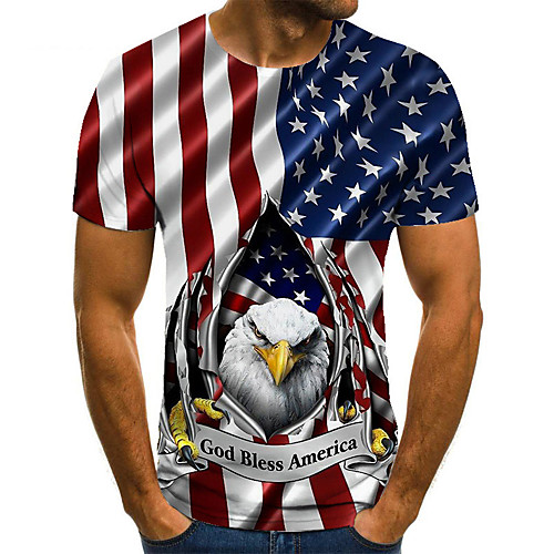 Men's Unisex Tee T shirt Shirt 3D Print Graphic Prints Eagle Flag Plus Size Print Short Sleeve Casual Tops Basic Fashion Designer Big and Tall Round Neck Red
Men's Unisex Tee T shirt Shirt 3D Print Graphic Prints Eagle Flag Plus Size Print Short Sleeve Casual Tops Basic Fashion Designer Big and Tall Round Neck Red