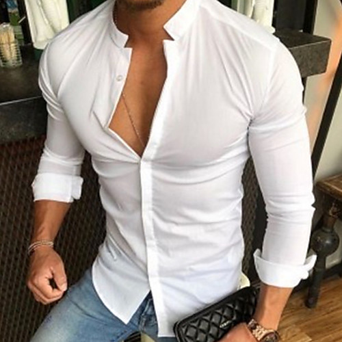 Men's Shirt Solid Colored Long Sleeve Casual Tops Cotton Casual Fashion Breathable Comfortable White Black Yellow
Men's Shirt Solid Colored Long Sleeve Casual Tops Cotton Casual Fashion Breathable Comfortable White Black Yellow