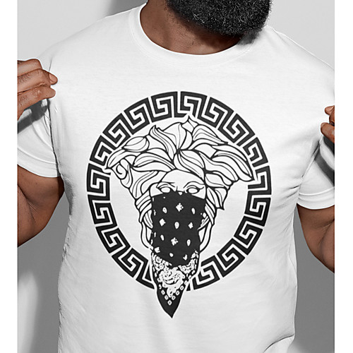 Men's Unisex Tee T shirt Hot Stamping Graphic Prints Portrait Plus Size Print Short Sleeve Casual Tops Cotton Basic Fashion Designer Big and Tall White
Men's Unisex Tee T shirt Hot Stamping Graphic Prints Portrait Plus Size Print Short Sleeve Casual Tops Cotton Basic Fashion Designer Big and Tall White