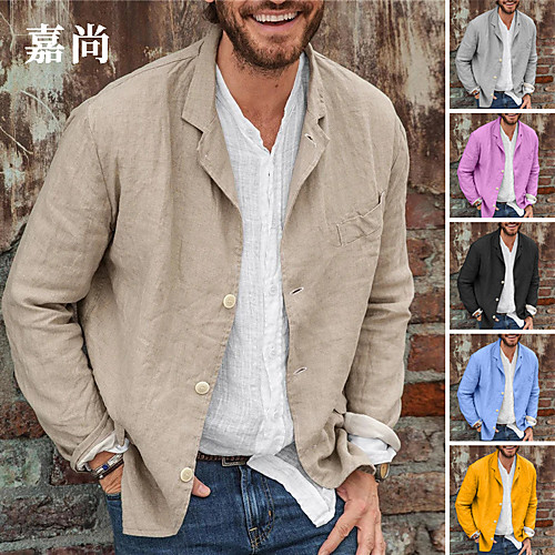 Men's Shirt Solid Colored Button-Down Long Sleeve Casual Tops Casual Fashion Breathable Comfortable Gray Khaki Black
Men's Shirt Solid Colored Button-Down Long Sleeve Casual Tops Casual Fashion Breathable Comfortable Gray Khaki Black