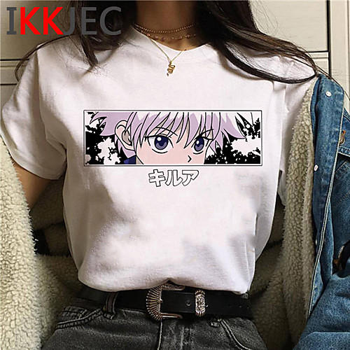 Inspired by Hunter X Hunter Killua Zoldyck Cosplay Costume T-shirt Polyester / Cotton Blend Print Harajuku Graphic Kawaii T-shirt For Women's / Men's
Inspired by Hunter X Hunter Killua Zoldyck Cosplay Costume T-shirt Polyester / Cotton Blend Print Harajuku Graphic Kawaii T-shirt For Women's / Men's