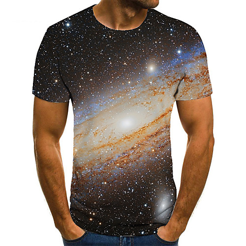 Men's Unisex Tee T shirt 3D Print Galaxy Graphic Prints Plus Size Print Short Sleeve Casual Tops Basic Fashion Designer Big and Tall Blue
Men's Unisex Tee T shirt 3D Print Galaxy Graphic Prints Plus Size Print Short Sleeve Casual Tops Basic Fashion Designer Big and Tall Blue