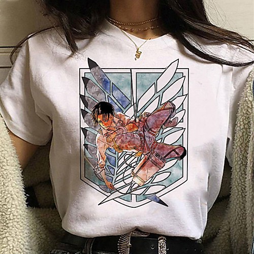 Inspired by Attack on Titan Cosplay Anime Cartoon Polyester / Cotton Blend Print Harajuku Graphic Kawaii T-shirt For Women's / Men's
Inspired by Attack on Titan Cosplay Anime Cartoon Polyester / Cotton Blend Print Harajuku Graphic Kawaii T-shirt For Women's / Men's