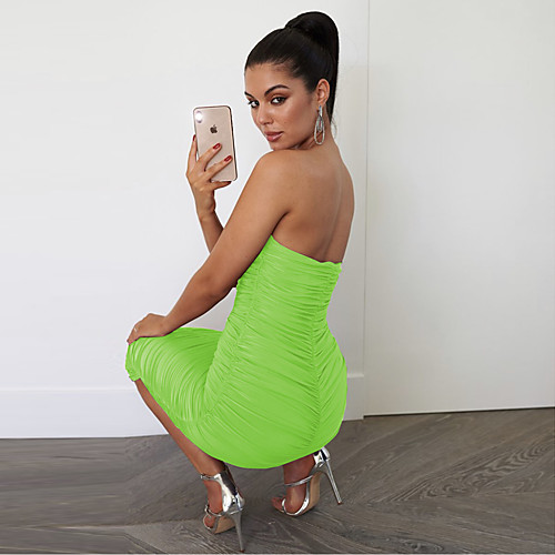 Women's Sheath Dress Knee Length Dress fluorescent green Taro purple White Black Sleeveless Solid Color Summer Casual 2021 S M L XL
Women's Sheath Dress Knee Length Dress fluorescent green Taro purple White Black Sleeveless Solid Color Summer Casual 2021 S M L XL