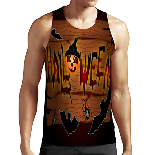Men's Unisex Tank Top Undershirt 3D Print Halloween Graphic Prints Plus Size Print Sleeveless Casual Tops Basic Designer Big and Tall Orange
Men's Unisex Tank Top Undershirt 3D Print Halloween Graphic Prints Plus Size Print Sleeveless Casual Tops Basic Designer Big and Tall Orange