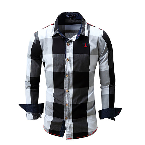 Men's Shirt Tartan Long Sleeve Casual Tops Cotton Simple Casual Breathable Comfortable Blue Black Red
Men's Shirt Tartan Long Sleeve Casual Tops Cotton Simple Casual Breathable Comfortable Blue Black Red