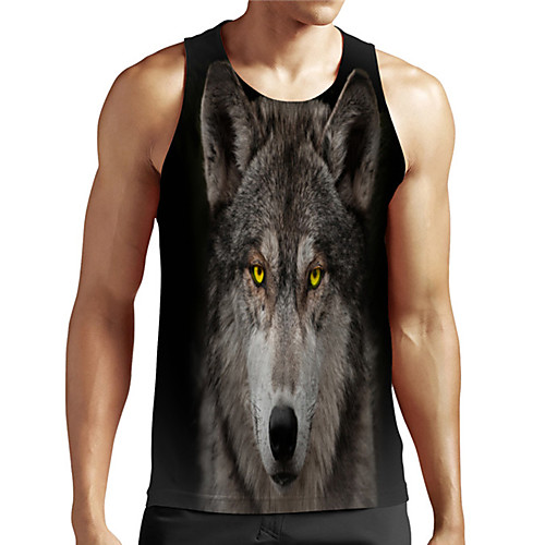 Men's Unisex Tank Top Undershirt 3D Print Graphic Prints Wolf Plus Size Print Sleeveless Casual Tops Basic Designer Big and Tall Black
Men's Unisex Tank Top Undershirt 3D Print Graphic Prints Wolf Plus Size Print Sleeveless Casual Tops Basic Designer Big and Tall Black