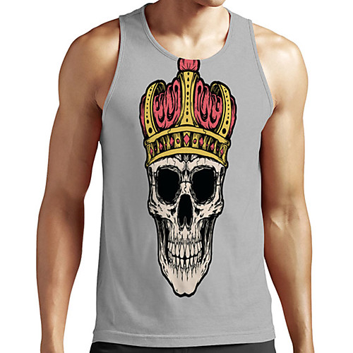 Men's Unisex Tank Top Undershirt 3D Print Graphic Prints Skull Plus Size Print Sleeveless Casual Tops Basic Designer Big and Tall Gray
Men's Unisex Tank Top Undershirt 3D Print Graphic Prints Skull Plus Size Print Sleeveless Casual Tops Basic Designer Big and Tall Gray