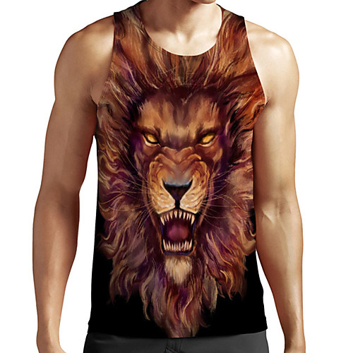 Men's Unisex Tank Top Undershirt 3D Print Graphic Prints Lion Animal Plus Size Print Sleeveless Casual Tops Basic Fashion Designer Breathable Brown
Men's Unisex Tank Top Undershirt 3D Print Graphic Prints Lion Animal Plus Size Print Sleeveless Casual Tops Basic Fashion Designer Breathable Brown