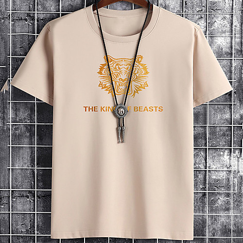 Men's Unisex Tee T shirt Hot Stamping Graphic Prints Tiger Letter Plus Size Print Short Sleeve Casual Tops Cotton Basic Fashion Designer Big and Tall White Black Khaki
Men's Unisex Tee T shirt Hot Stamping Graphic Prints Tiger Letter Plus Size Print Short Sleeve Casual Tops Cotton Basic Fashion Designer Big and Tall White Black Khaki