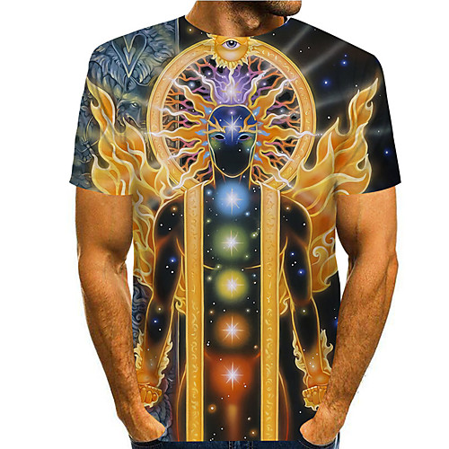 Men's Tee T shirt 3D Print Graphic Prints Buddha Print Short Sleeve Daily Tops Casual Designer Big and Tall Gold
Men's Tee T shirt 3D Print Graphic Prints Buddha Print Short Sleeve Daily Tops Casual Designer Big and Tall Gold