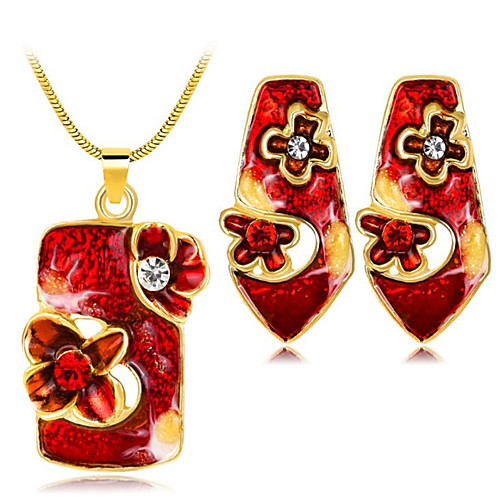 Women's Cubic Zirconia Jewelry Set Geometrical Flower Ethnic Earrings Jewelry Blue / Green / Red For Anniversary Party Evening Prom Festival 1 set
Women's Cubic Zirconia Jewelry Set Geometrical Flower Ethnic Earrings Jewelry Blue / Green / Red For Anniversary Party Evening Prom Festival 1 set