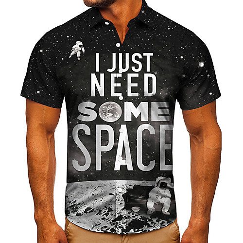 Men's Shirt 3D Print Graphic Prints Letter Button-Down Short Sleeve Street Tops Casual Fashion Classic Breathable Black
Men's Shirt 3D Print Graphic Prints Letter Button-Down Short Sleeve Street Tops Casual Fashion Classic Breathable Black