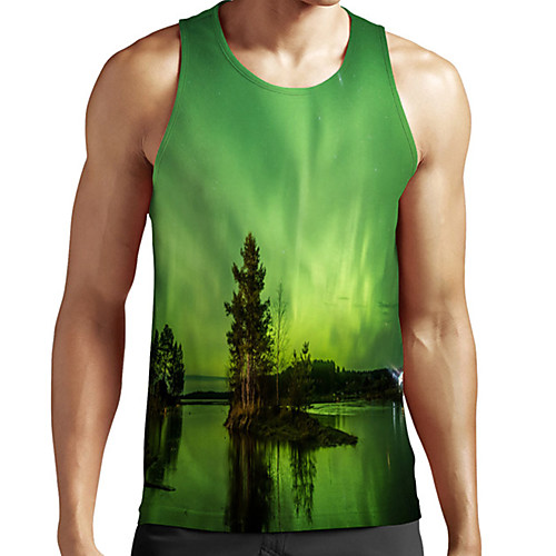 Men's Unisex Tank Top Undershirt 3D Print Scenery Graphic Prints Plus Size Print Sleeveless Casual Tops Basic Fashion Designer Breathable Green
Men's Unisex Tank Top Undershirt 3D Print Scenery Graphic Prints Plus Size Print Sleeveless Casual Tops Basic Fashion Designer Breathable Green