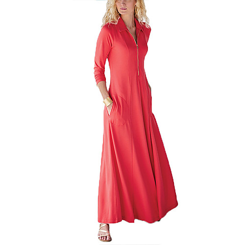 Women's A Line Dress Maxi long Dress Blue Purple Black Red Long Sleeve Solid Color Spring Casual 2021 S M L XL XXL XXXL
Women's A Line Dress Maxi long Dress Blue Purple Black Red Long Sleeve Solid Color Spring Casual 2021 S M L XL XXL XXXL