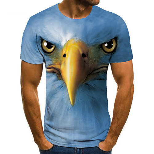 Men's Unisex Tee T shirt 3D Print Graphic Prints Eagle Plus Size Print Short Sleeve Casual Tops Basic Fashion Designer Big and Tall Blue
Men's Unisex Tee T shirt 3D Print Graphic Prints Eagle Plus Size Print Short Sleeve Casual Tops Basic Fashion Designer Big and Tall Blue