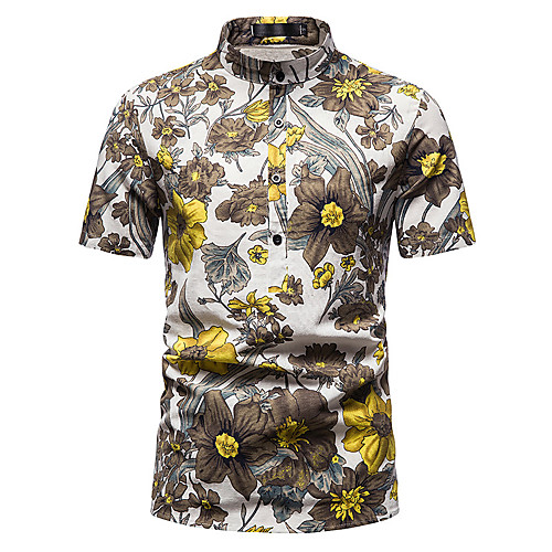 Men's Shirt Other Prints Floral Print Short Sleeve Daily Tops Fashion Beach Hawaiian Beige
Men's Shirt Other Prints Floral Print Short Sleeve Daily Tops Fashion Beach Hawaiian Beige