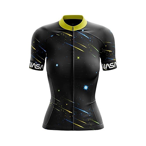 21Grams Women's Short Sleeve Cycling Jersey Summer Spandex Polyester Black Galaxy Bike Jersey Top Mountain Bike MTB Road Bike Cycling Breathable Back Pocket Sports Clothing Apparel / Stretchy
21Grams Women's Short Sleeve Cycling Jersey Summer Spandex Polyester Black Galaxy Bike Jersey Top Mountain Bike MTB Road Bike Cycling Breathable Back Pocket Sports Clothing Apparel / Stretchy