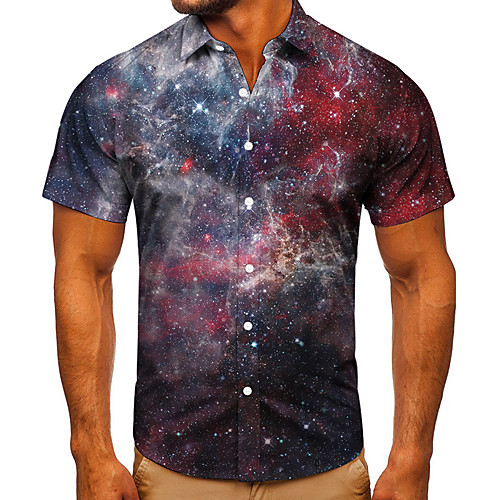 Men's Shirt 3D Print Galaxy Graphic Prints Button-Down Short Sleeve Street Tops Casual Fashion Classic Breathable Navy Blue
Men's Shirt 3D Print Galaxy Graphic Prints Button-Down Short Sleeve Street Tops Casual Fashion Classic Breathable Navy Blue