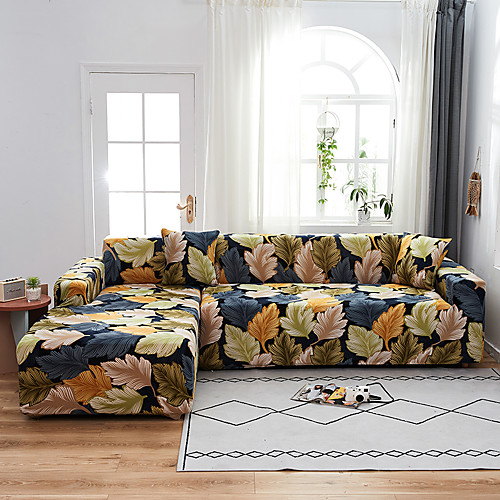 Orange Leaves Print Dustproof All-powerful Stretch L Shape Sofa Cover Super Soft Fabric Sofa Furniture Protector with One Free Boster Case
Orange Leaves Print Dustproof All-powerful Stretch L Shape Sofa Cover Super Soft Fabric Sofa Furniture Protector with One Free Boster Case
