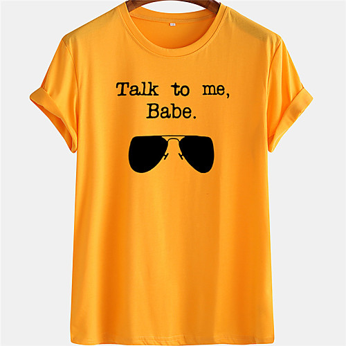 Men's Unisex Tee T shirt Hot Stamping Graphic Prints Glasses Letter Plus Size Short Sleeve Casual Tops 100% Cotton Basic Designer Big and Tall White Blue Yellow
Men's Unisex Tee T shirt Hot Stamping Graphic Prints Glasses Letter Plus Size Short Sleeve Casual Tops 100% Cotton Basic Designer Big and Tall White Blue Yellow