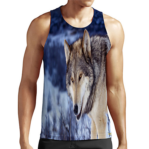 Men's Unisex Tank Top Undershirt 3D Print Graphic Prints Wolf Plus Size Print Sleeveless Casual Tops Basic Designer Big and Tall Blue
Men's Unisex Tank Top Undershirt 3D Print Graphic Prints Wolf Plus Size Print Sleeveless Casual Tops Basic Designer Big and Tall Blue