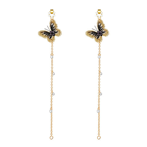 Butterfly Drop Earrings Lolita Boho Gold Earrings Jewelry Royal Blue For Party Evening Gift Date Beach Festival 1 Pair
Butterfly Drop Earrings Lolita Boho Gold Earrings Jewelry Royal Blue For Party Evening Gift Date Beach Festival 1 Pair