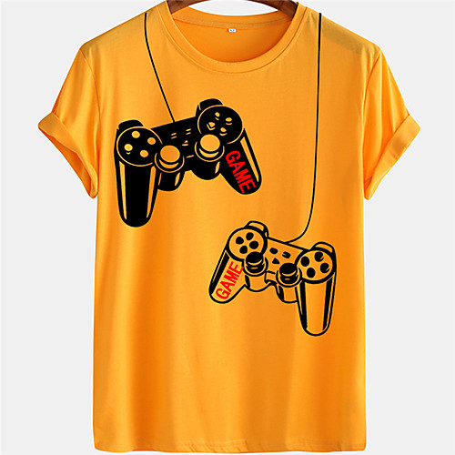 Men's Unisex Tee T shirt Hot Stamping Graphic Prints Game Console Plus Size Short Sleeve Casual Tops 100% Cotton Basic Designer Big and Tall White Blue Yellow
Men's Unisex Tee T shirt Hot Stamping Graphic Prints Game Console Plus Size Short Sleeve Casual Tops 100% Cotton Basic Designer Big and Tall White Blue Yellow