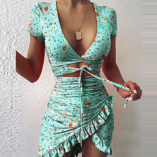 Women's Sheath Dress Short Mini Dress Leopard Orange Light Green Navy Blue Short Sleeve Pattern Summer Casual 2021 S M L XL XXL XXXL
Women's Sheath Dress Short Mini Dress Leopard Orange Light Green Navy Blue Short Sleeve Pattern Summer Casual 2021 S M L XL XXL XXXL