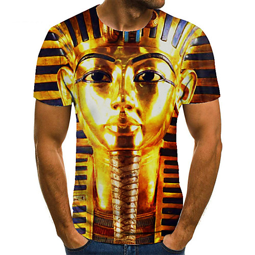 Men's Unisex Tee T shirt 3D Print Graphic Prints Egypt series Plus Size Print Short Sleeve Casual Tops Basic Fashion Designer Big and Tall Gold
Men's Unisex Tee T shirt 3D Print Graphic Prints Egypt series Plus Size Print Short Sleeve Casual Tops Basic Fashion Designer Big and Tall Gold