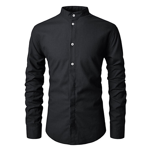 Men's Shirt Solid Colored Button-Down Long Sleeve Casual Tops Casual Fashion Breathable Comfortable White Black Red
Men's Shirt Solid Colored Button-Down Long Sleeve Casual Tops Casual Fashion Breathable Comfortable White Black Red