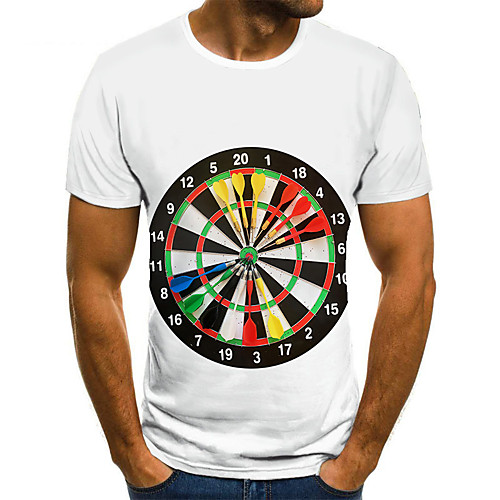 Men's Unisex Tee T shirt 3D Print Graphic Prints Darts Plus Size Print Short Sleeve Casual Tops Basic Fashion Designer Big and Tall White
Men's Unisex Tee T shirt 3D Print Graphic Prints Darts Plus Size Print Short Sleeve Casual Tops Basic Fashion Designer Big and Tall White