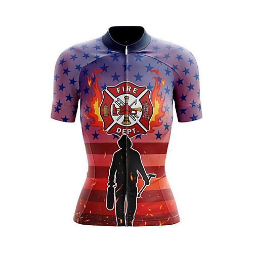 21Grams Women's Short Sleeve Cycling Jersey Summer Spandex Polyester Red American / USA National Flag Bike Jersey Top Mountain Bike MTB Road Bike Cycling Breathable Reflective Strips Back Pocket
21Grams Women's Short Sleeve Cycling Jersey Summer Spandex Polyester Red American / USA National Flag Bike Jersey Top Mountain Bike MTB Road Bike Cycling Breathable Reflective Strips Back Pocket