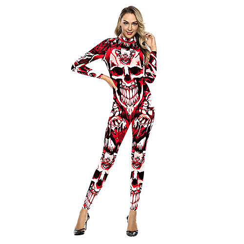 More Costumes Cosplay Costume Adults' Women's Halloween Halloween Halloween Festival / Holiday Terylene Red Women's Easy Carnival Costumes Skull / Leotard / Onesie
More Costumes Cosplay Costume Adults' Women's Halloween Halloween Halloween Festival / Holiday Terylene Red Women's Easy Carnival Costumes Skull / Leotard / Onesie