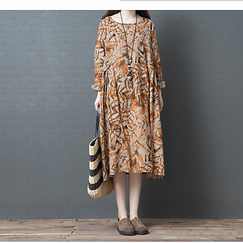 autumn new style 2020 korean version loose literary plus size women's fashion cotton and linen long-sleeved printed dress women
autumn new style 2020 korean version loose literary plus size women's fashion cotton and linen long-sleeved printed dress women