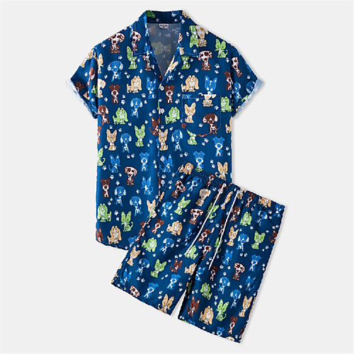 Men's Shirt Suits Shirt Dog Animal Button-Down Short Sleeve Casual Tops Casual Fashion Hawaiian Breathable Navy Blue
Men's Shirt Suits Shirt Dog Animal Button-Down Short Sleeve Casual Tops Casual Fashion Hawaiian Breathable Navy Blue