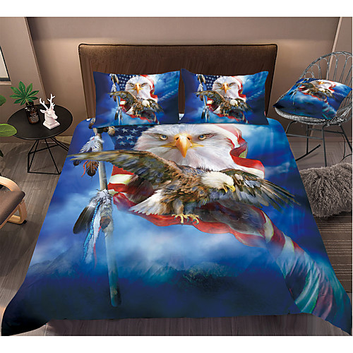 3D Digital Eagle and American Flag Print 3-Piece Duvet Cover Set Hotel Bedding Sets Soft, Include 1 Duvet Cover, 2 Pillowcases for Double/Queen/King(1 Pillowcase for Twin/Single)
3D Digital Eagle and American Flag Print 3-Piece Duvet Cover Set Hotel Bedding Sets Soft, Include 1 Duvet Cover, 2 Pillowcases for Double/Queen/King(1 Pillowcase for Twin/Single)