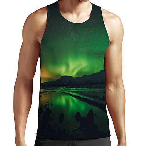 Men's Unisex Tank Top Undershirt 3D Print Scenery Graphic Prints Plus Size Print Sleeveless Casual Tops Basic Fashion Designer Breathable Green
Men's Unisex Tank Top Undershirt 3D Print Scenery Graphic Prints Plus Size Print Sleeveless Casual Tops Basic Fashion Designer Breathable Green