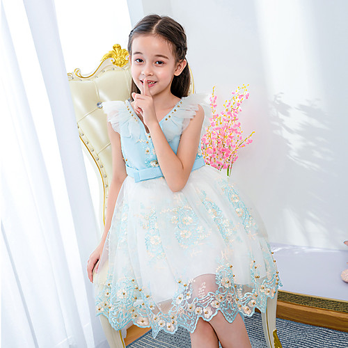 Princess Dress Party Costume Flower Girl Dress Girls' Movie Cosplay Christmas New Year's Golden Pink Light Blue Dress Christmas Halloween Children's Day Polyester / Cotton
Princess Dress Party Costume Flower Girl Dress Girls' Movie Cosplay Christmas New Year's Golden Pink Light Blue Dress Christmas Halloween Children's Day Polyester / Cotton