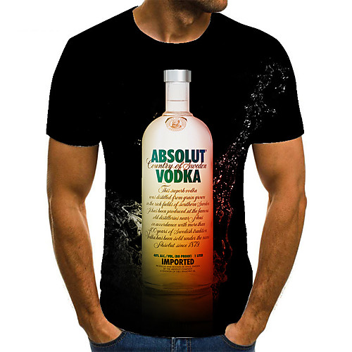 Men's Unisex Tee T shirt 3D Print Graphic Prints Wine bottle Plus Size Print Short Sleeve Casual Tops Basic Fashion Designer Big and Tall Black
Men's Unisex Tee T shirt 3D Print Graphic Prints Wine bottle Plus Size Print Short Sleeve Casual Tops Basic Fashion Designer Big and Tall Black
