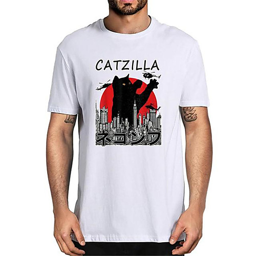 Men's Unisex Tee T shirt Hot Stamping Cat Graphic Prints Letter Plus Size Print Short Sleeve Casual Tops Cotton Basic Fashion Designer Big and Tall White Black Wine
Men's Unisex Tee T shirt Hot Stamping Cat Graphic Prints Letter Plus Size Print Short Sleeve Casual Tops Cotton Basic Fashion Designer Big and Tall White Black Wine