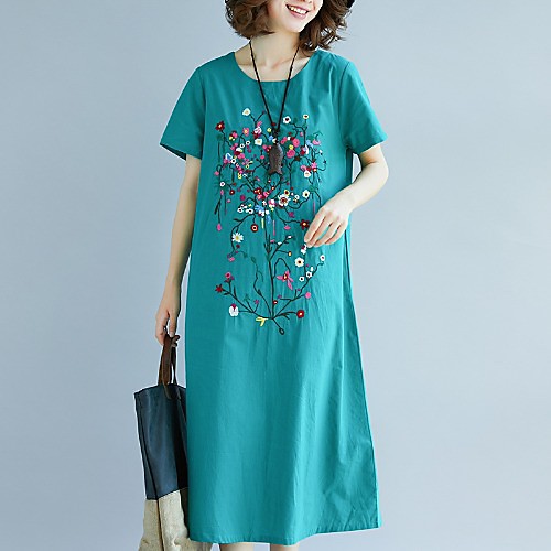 national style retro mid-length skirt 2021 summer new temperament embroidered cotton and linen skirt loose and thin dress covering meat
national style retro mid-length skirt 2021 summer new temperament embroidered cotton and linen skirt loose and thin dress covering meat